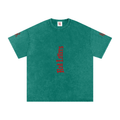 Red Letters Snow Washed Oversized T-Shirt